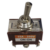 DPDT 6 Pin Toggle Switch ON-OFF-ON (15A 250V)
