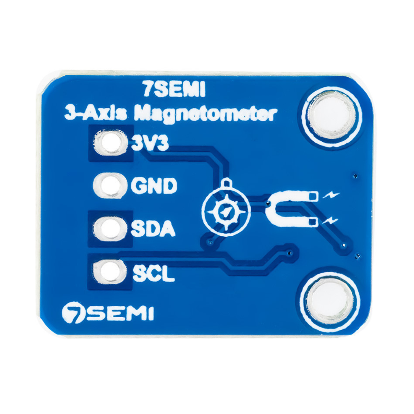 7Semi MMC5983MA 3-axis Mini Magnetometer Sensor Breakout Module -Sensors -Magnetic/Vibration Sensors -Robocraze