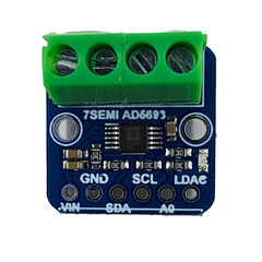 AD5693R 16Bit I2C DAC Breakout Board -7Semi -Electronic Modules -Breakout Boards -Robocraze