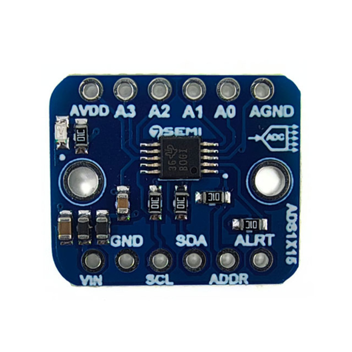 ADS1115 4-Channel 16bit ADC Breakout Board with PGA I2C -7Semi -Electronic Modules -Breakout Boards -Robocraze