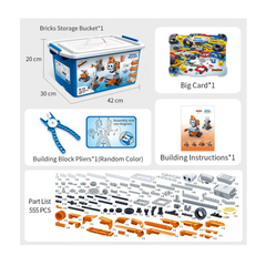 BanBao 6 in 1 Ultrasonic Wave Obstacle Avoidance Building Blocks Stem Robotics kits -STEM Kits -Robotic Kits -Robocraze