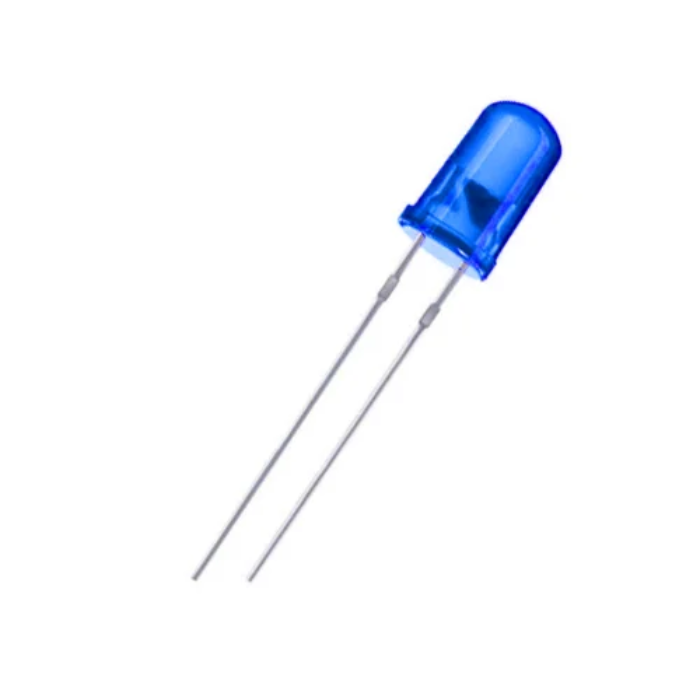 Blue Led 5mm(Pack of 10) -Electronic Components -LEDs -Through-Hole LEDs -Robocraze