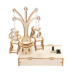 DIY Wooden Spinning Flying Chair STEM Learning Kit for Kids -Educational STEM Toy for Kids -Robocraze