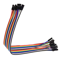 F2F Jumper Wires (20cm) 20pcs – Flexible F2F jumper wires for electronics. Electronic Components - Robocraze