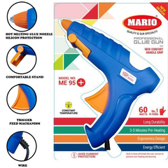 Me-95+ Mario 60W Hot Melt Glue Gun – High-quality glue gun for crafts & DIY repairs. -Hot Glue Gun and Sticks -Robocraze