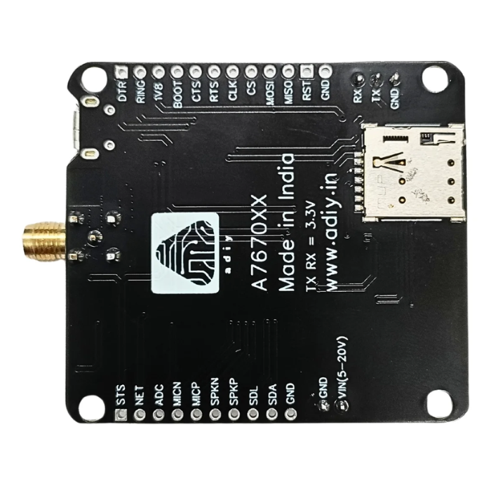 SIM A7670C 4G LTE Development Board – SIM A7670C GSM Module with 4G antenna for IoT & cloud apps. -Robocraze