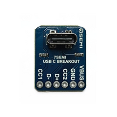 USB Type C Vertical Female Breakout -7Semi -Electronic Modules -Breakout Boards -Robocraze
