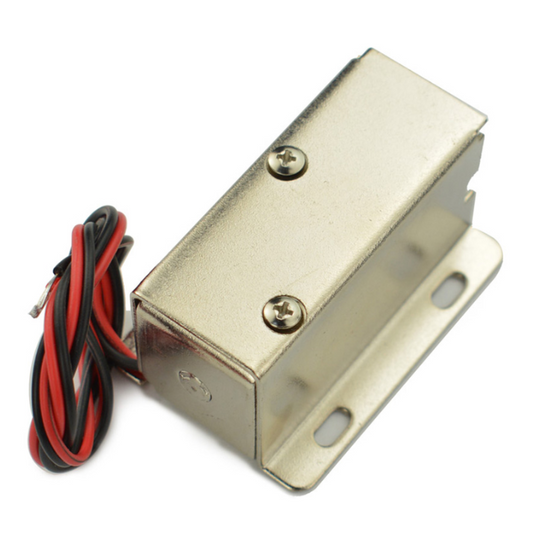 12V Inclined Electromagnetic Door Lock with Connector - Robocraze
