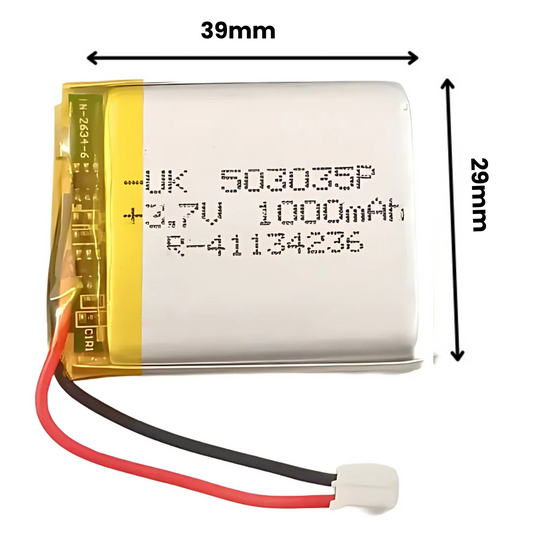 Witty Fox 1000mAh Rechargeable 3.7v LiPo Battery -Drone Battery -Robocraze