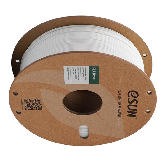eSun PLA-Basic 1.75mm 3D Printing Filament 1kg White Color -3D Printers/Pens -Filaments -Robocraze