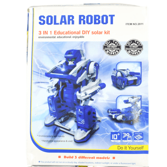 3 in 1 Educational DIY Solar Kit – Hands-on DIY Kits, engaging STEM Kits & solar-powered Robot Kits for kids. -Robocraze