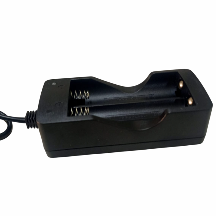 3.6/3.7V Dual 18650 Lithium Battery Charger β Dual-slot charger for fast 18650 charging. -Battery Charger -Robocraze