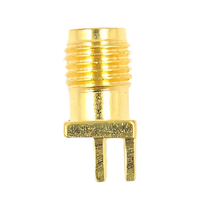 SMA Connector Female Straight Edge Mount For 1.6mm PCB - Robocraze