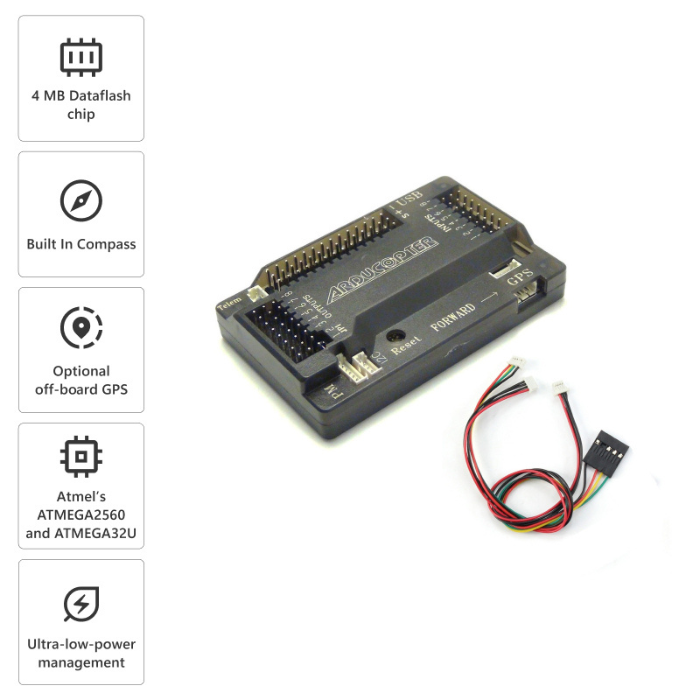 APM 2.8 Drone Controller with Compass โ FPV drone controller for RC drones & quadcopters. -DIY Drone Parts -Robocraze