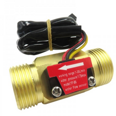Water Flow Sensor YF-B6 G3/4 – Brass flowmeter for liquid flow measurement in plumbing.-Water Flow Sensor -Robocraze