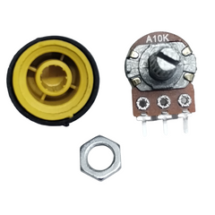 10K Pot Potentiometer with Knob – Adjustable resistor for precise voltage control.-Electronic Components -Robocraze