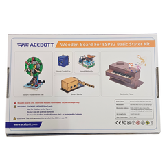 ACEBOTT QE201 Wooden Board for ESP32 Basic Starter Kit (Expansion Pack) -STEM Kits -Robocraze