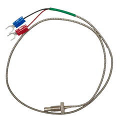MAX6675 + K-Type Thermocouple – Precise temp sensing module with M6 screw & jumper wires. -Robocraze