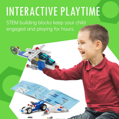 Makerzoid 30-in-1 DIY Fun Building Blocks Set - Educational STEM Toys for Kids -STEM Kits -School Kits -Robocraze