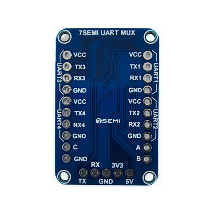 UART Mux 4 Channel Breakout Board (SN74LV4052) -7Semi -Electronic Modules -Breakout Board-Robocraze