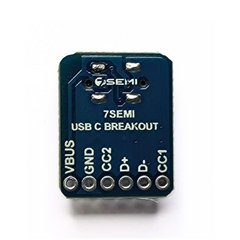 USB Type C Vertical Female Breakout -7Semi -Electronic Modules -Breakout Boards -Robocraze