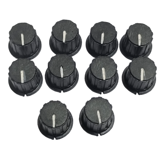 Potentiometer Knobs (Pack of 10) – Ergonomic knobs for potentiometer control - Electronic Components - Robocraze