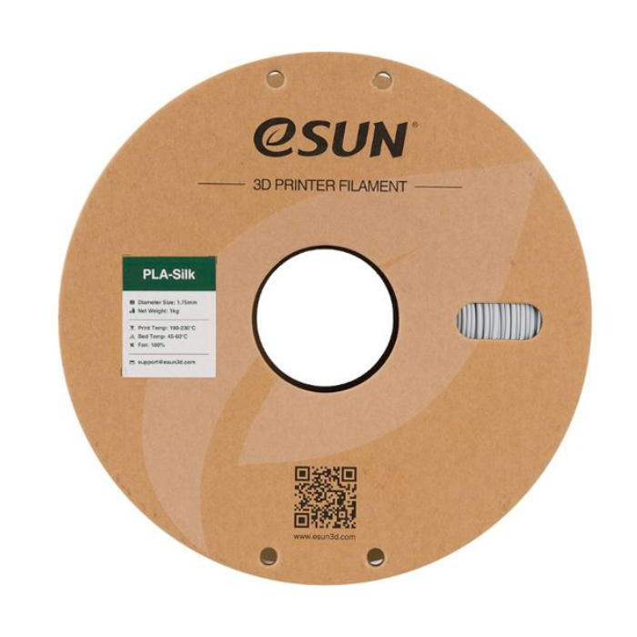 eSun 1.75mm PLA-Silk Filament 1kg/roll Silver Color -3D Printers/Pens -Filaments -Robocraze