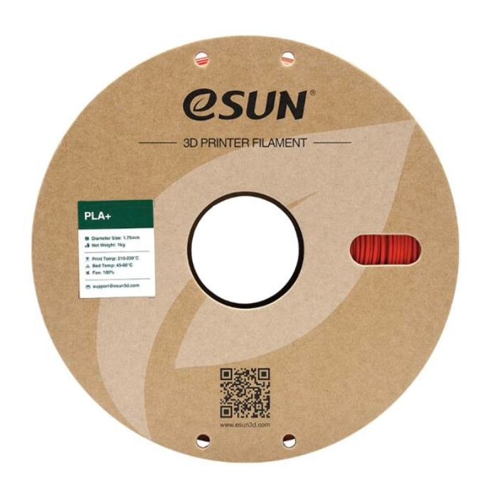 eSun PLA+ 1.75mm 1kg 3D Printing Filament Red Color -3D Printers/Pens -Filaments -Robocraze
