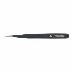 Robocraze Black Epoxy Coated Tweezer 3C – Stainless steel tweezer for fine work – tweezer - Hand Tool - Robocraze