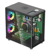 Elecrow Pitower Gen 1 Raspberry Pi 5 Mini PC Case With 3 Fans and 1.3” OLED Screen