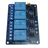 4-Channel 5V Relay Board – 4-channel 5V relay board for electronics projects. -Relay Module -Robocraze