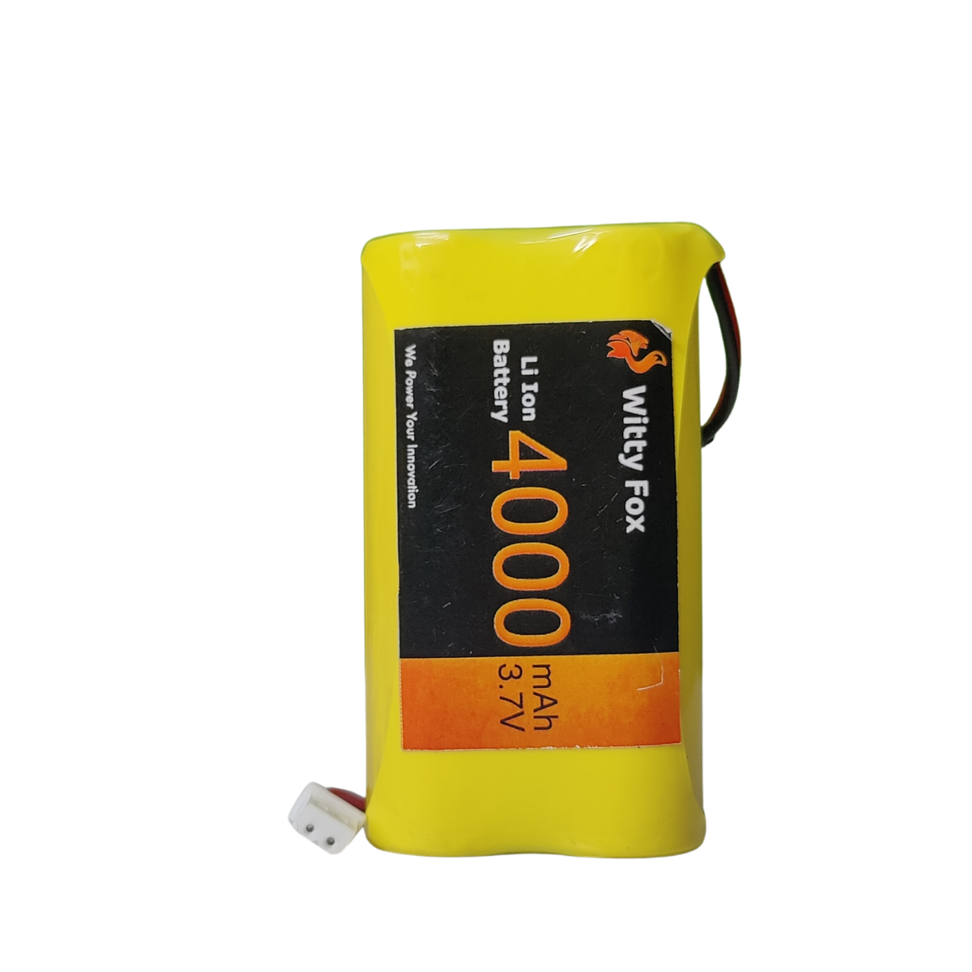 Witty Fox 3.7V 4000mAh Li-ion Battery – Compact & efficient battery. -Lithium Battery -Robocraze
