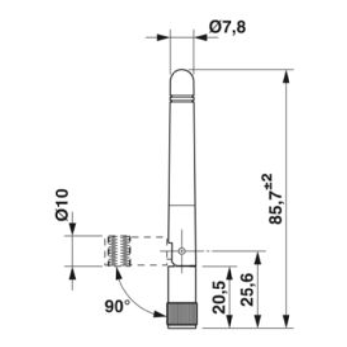 PSI-GSM-STUB-ANT Antenna - Robocraze