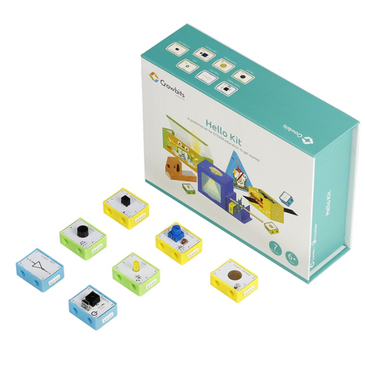 Elecrow Crowbits Hello Kit – 7 coding modules for STEM projects. -STEM Kit -Robocraze