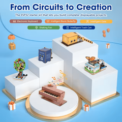 ACEBOTT QE201 Wooden Board for ESP32 Basic Starter Kit (Expansion Pack) -STEM Kits -Robocraze