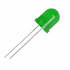 10mm Bright Green LED - 10pcs Pack