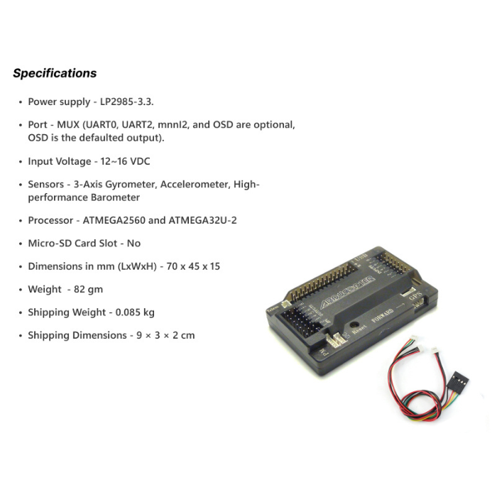 APM 2.8 Drone Controller with Compass โ FPV drone controller for RC drones & quadcopters. -DIY Drone Parts -Robocraze