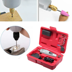 Mini Electric Drill Machine Set – Compact electric drill for precise tasks – drill set - Hand Tool - Robocraze
