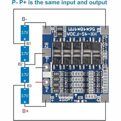 Flash 4S 30A 14.8V Li-Ion BMS β 4S 30A BMS for 14.8V lithium battery safety. -Battery Protection -Robocraze
