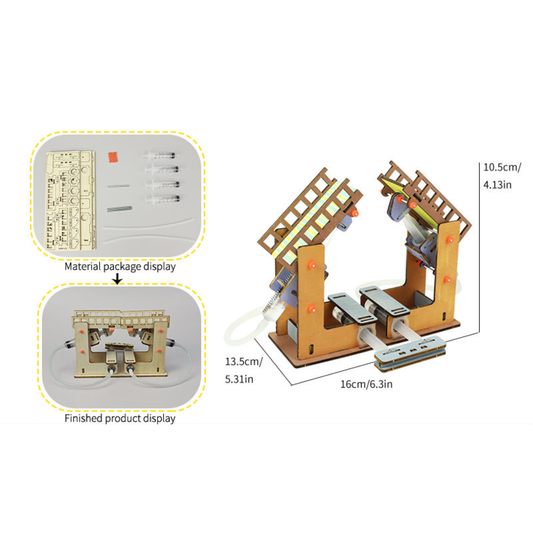 Pludo Hydraulic Movable Bridge STEM Kit – DIY Kids Learning Toy for Ages 11–14 | Grade 6–8 Hands-on Science Project - DIY Kit -Pludo Education Kit -Robocraze