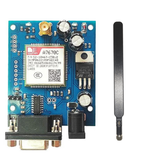 SIM7670C 4G LM137 with Antenna – SIM7670C GSM Module with 4G & foldable antenna. -Robocraze