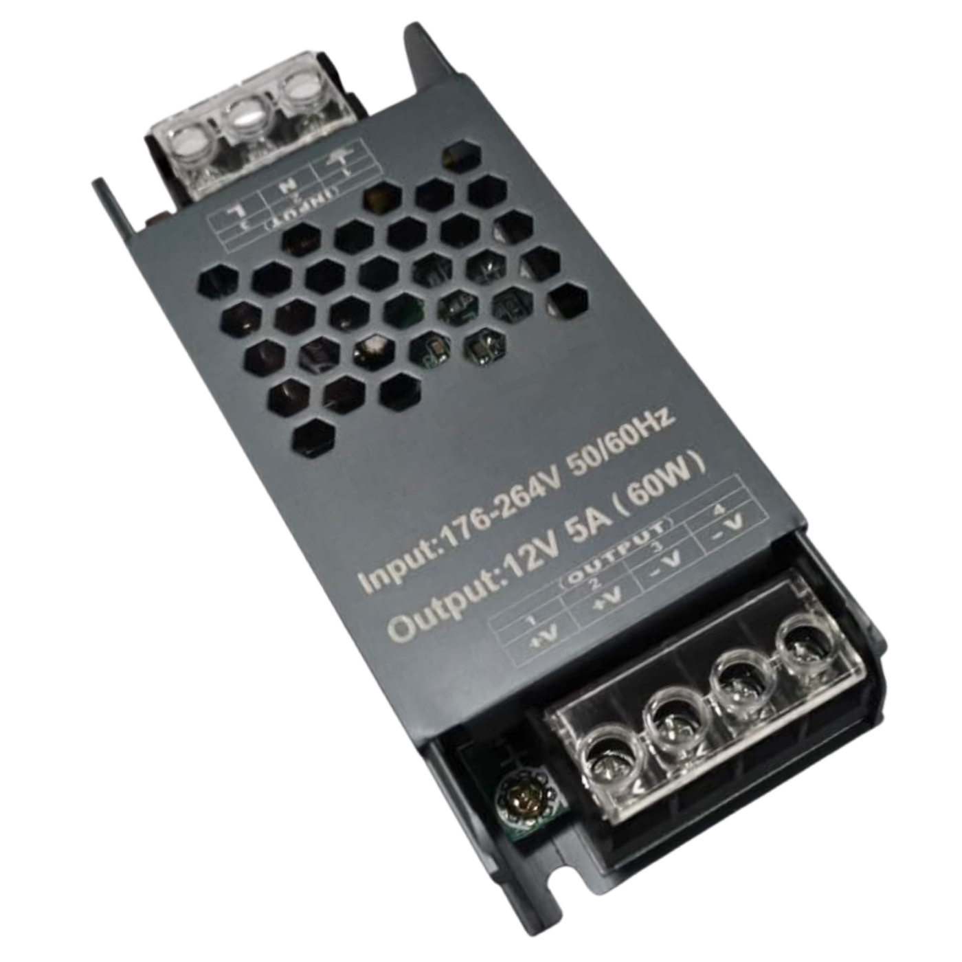 12V 5A SMPS – 12V 5A SMPS power supply for Arduino, LED lighting & security systems. -Power Supply -Robocraze