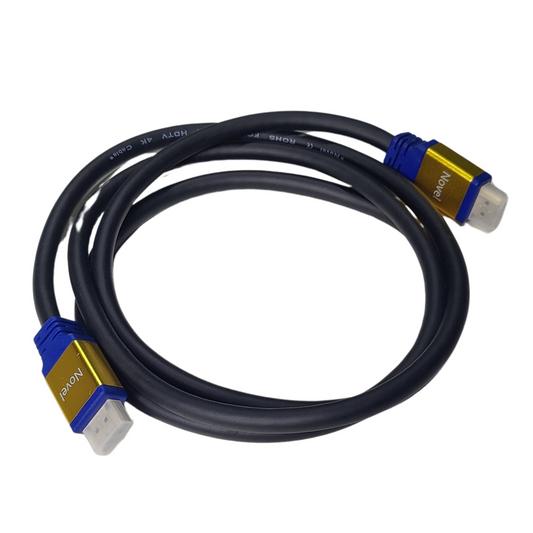 NOVEL 4K+8K Ultra HD HDMI Cable, 1.5m Length – Premium High-Speed with Metal Connectors -Cables -HDMI -Robocraze