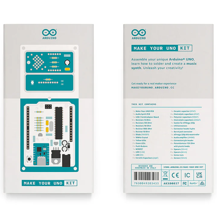 Official Arduino make your Uno Kit -Arduino -Arduino Official Kits -Robocraze