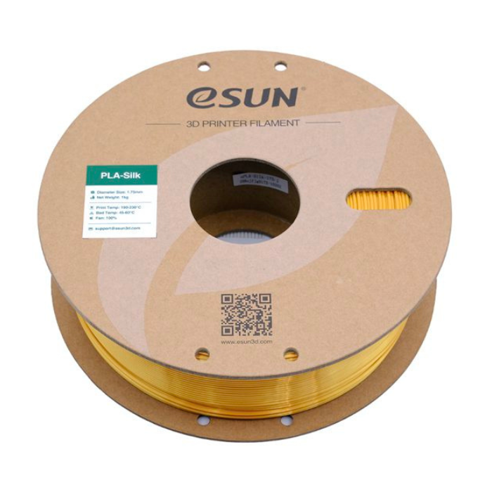 eSun PLA-Silk 1.75mm Filament 1kg/roll Yellow Color -3D Printers/Pens -Filaments -Robocraze