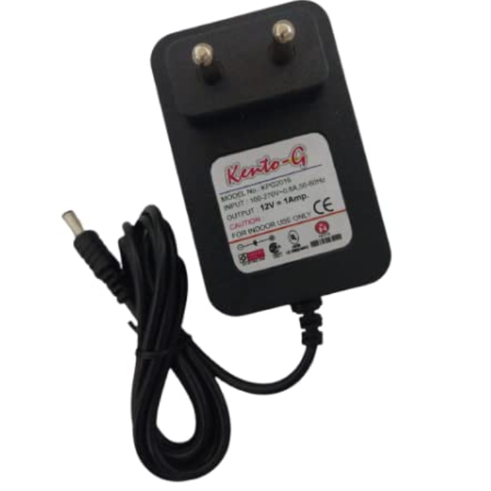 Kento G 12V 1A Adapter - DC Jack – Compact adapter for powering electronics. -Power Adapter -Robocraze