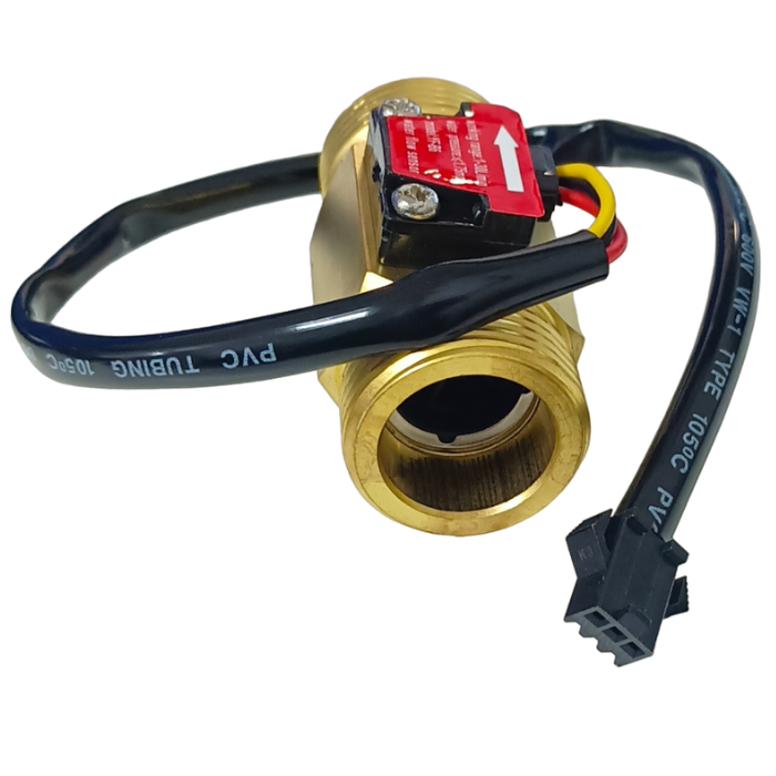 Water Flow Sensor YF-B6 G3/4 – Brass flowmeter for liquid flow measurement in plumbing.-Water Flow Sensor -Robocraze