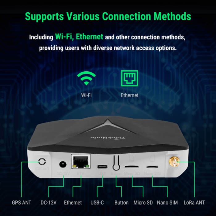 ELECROW ThinkNode G1 868MHz LoRaWAN Gateway – 8-channel SX1302-based gateway for IoT. -Robocraze