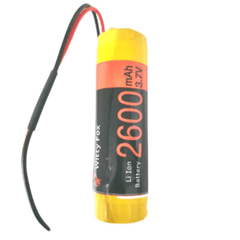 Witty Fox 3.7V 2600mAh Li-ion Battery – Rechargeable battery for IoT. -Lithium Battery -Robocraze