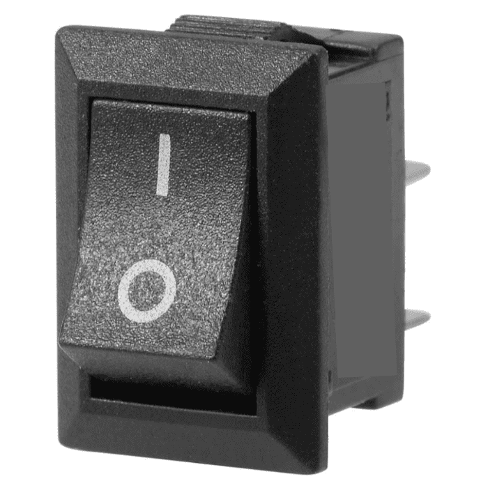 2 Pin Mini On-Off SPST Rocker Switch (19x13mm, Pack of 2) β Small rocker switch - Mini Switch - Robocraze